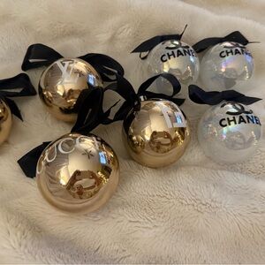 Luxury Gold and Silver Holiday Ornaments Set designer inspired and logo’s